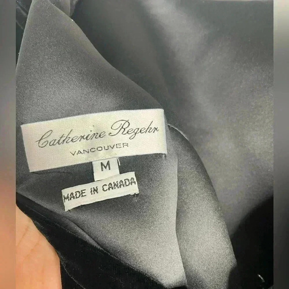 Catherine Regehr Vancouver Velvet Maxi Dress Size Medium - Picture 8 of 10